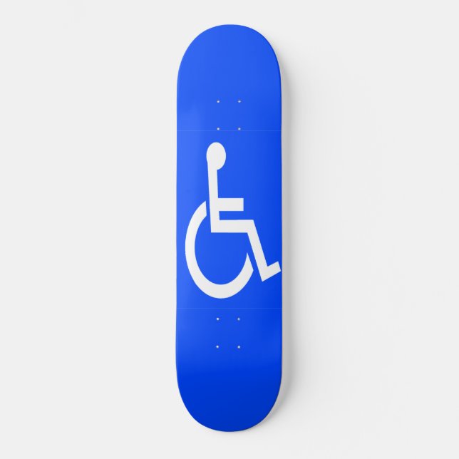 Handicap Schild Skateboard (Vorderseite)