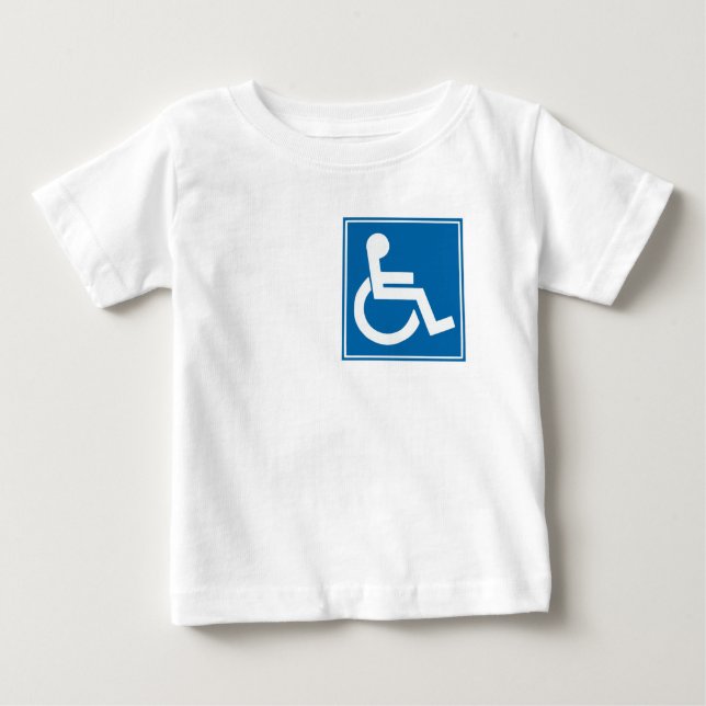 Handicap Sign Baby T-shirt (Vorderseite)