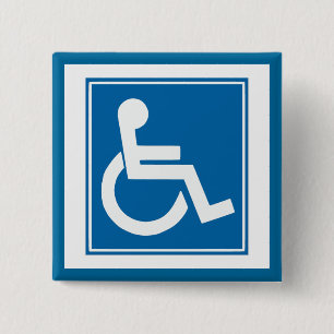 Handicap Sign Button