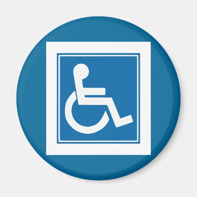 Handicap Sign Magnet (Vorne)
