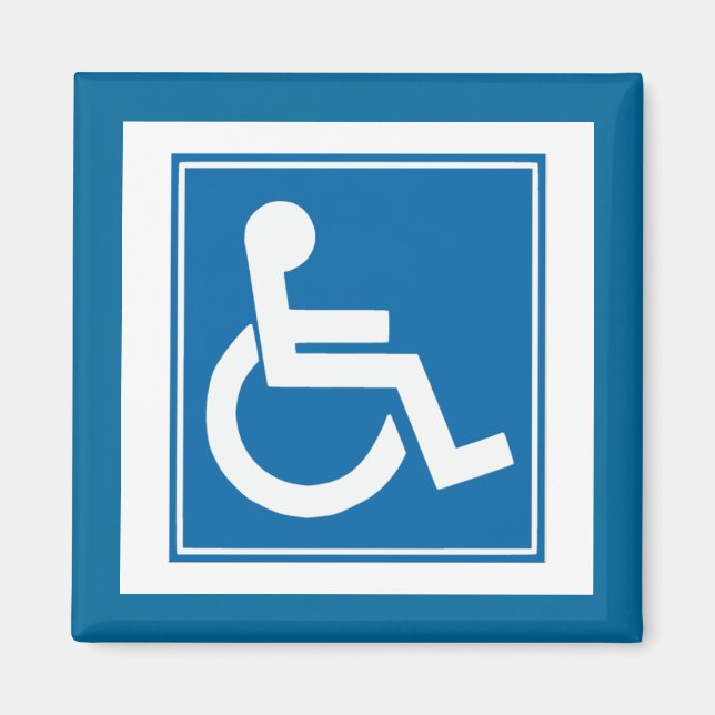 Handicap Sign Magnet (Vorne)