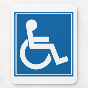 Handicap Sign Mousepad