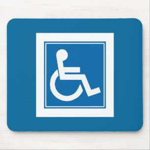 Handicap Sign Mousepad