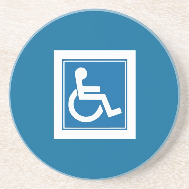Handicap-Zeichen-Untersetzer Untersetzer (Vorne)