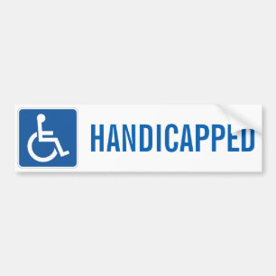 HANDICAPPIERT AUTOAUFKLEBER