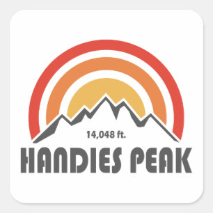 Handies Peak Quadratischer Aufkleber