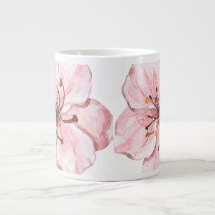 Handillustrierte rosa Kirschblüte Jumbo-Tasse