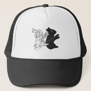 Handkaninchen Silhouette Truckerkappe
