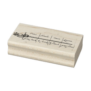 Handklinge-Renaissance-Stich Gummistempel