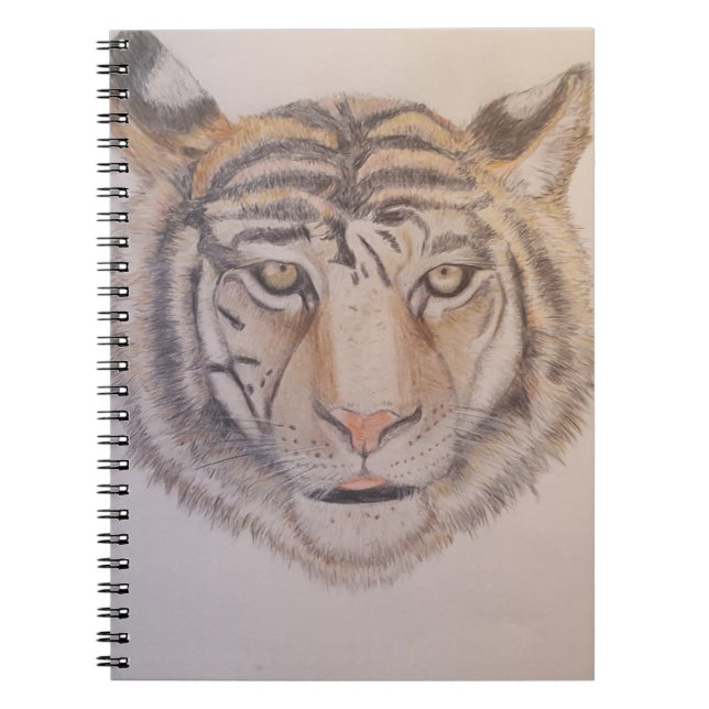Handkunsttiger Notizblock (Vorderseite)