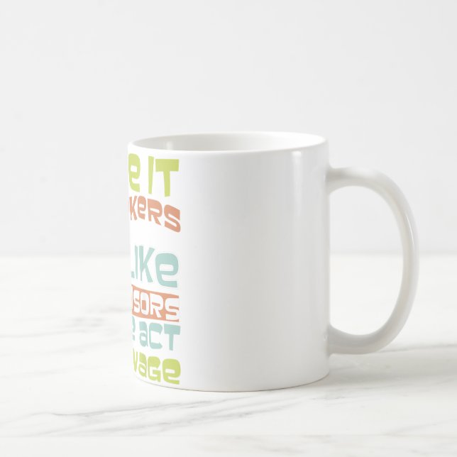 Handle deinen Lohn - Spaß Geschenk für Büropolitik Kaffeetasse (Rechts)