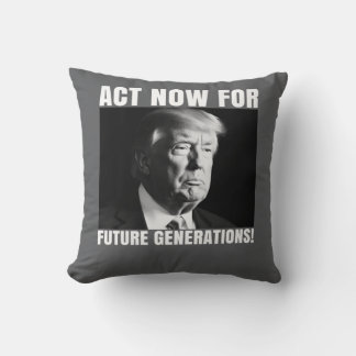 Handle jetzt für zukünftige Generationen - Klimabe Kissen