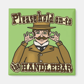 Handlebar Mustache Gentleman Magnet