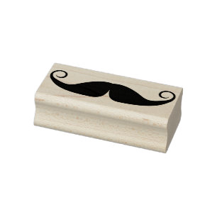 Handlebar Schnurrbart Briefmarke Gummistempel