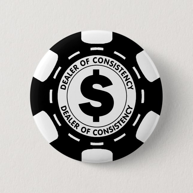 Händler des Übereinstimmungs-Poker-Chips Button (Vorderseite)