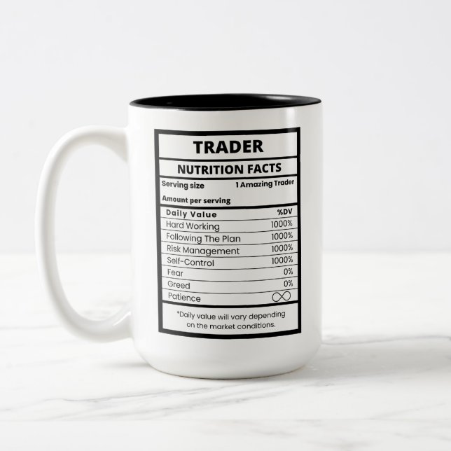 Händler Funny Stock Market Specialist Zweifarbige Tasse (Links)