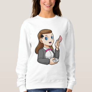 Händler im Poker Sweatshirt