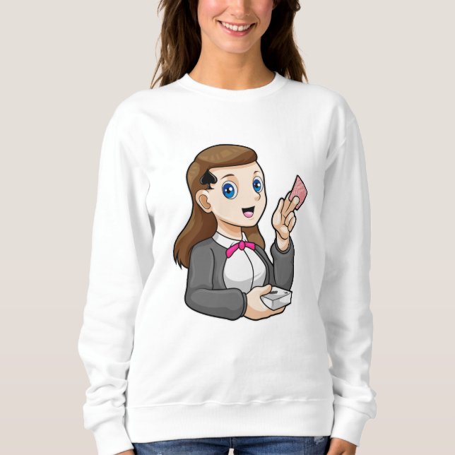 Händler im Poker Sweatshirt (Vorderseite)