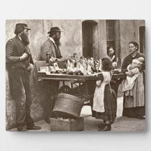 Händler in Extravaganten Waren, 1876-77 (Holzburyt Fotoplatte