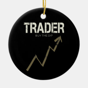 Händler kaufen den Dip Day Trader und Kryptowährun Keramik Ornament