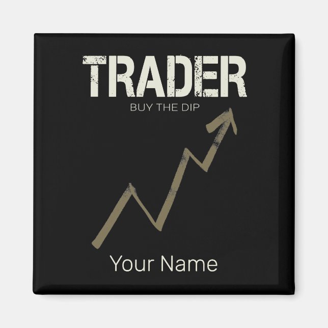 Händler kaufen den Dip Day Trader und Kryptowährun Magnet (Vorne)
