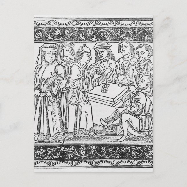 Händler und Geldverleiher Postkarte (Vorderseite)
