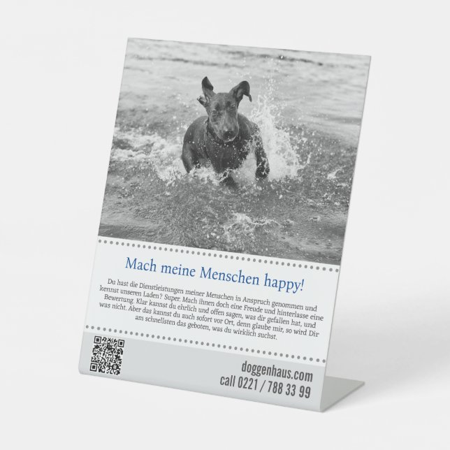 Händlerposter Sockelschild (Vorderseite)