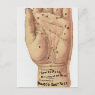 Handlesenlesen Vintage Postkarte
