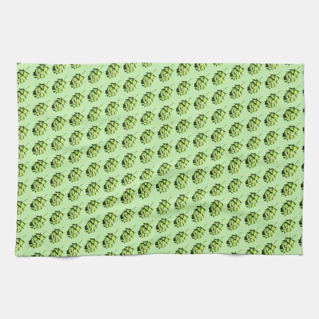 Handliche Hopfen - Geschirrtuch des (Horizontal)