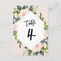 Handliche Tabelle 4 Nummer der Blütenblüte