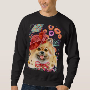 Handlicher Spitz für Valentine Sweatshirt