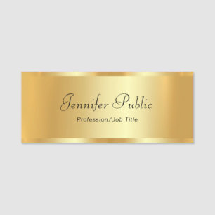 Handliches Skript für benutzerdefinierte Text-Gold Namensschild