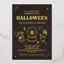Handlinien-Leserin Hexen-Halloween-Party-Einladung
