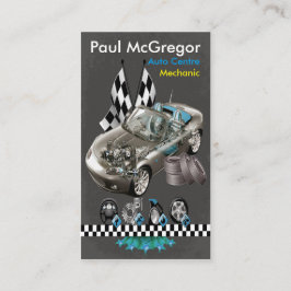 Handlung konzentriert/Mechanic Geschäft Card Visitenkarte