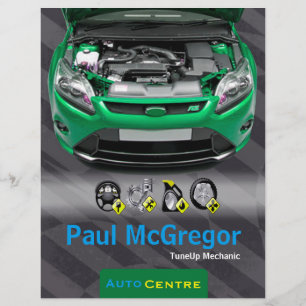 Handlung konzentriert - TuneUp Mechanic Flyer