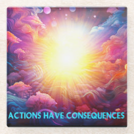 Handlungen haben Folgen Glasuntersetzer