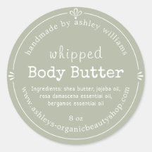 Handmade Body Butter Bio Business Green
