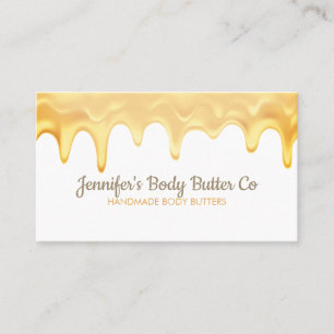 Handmade Body Butter Geschäft Drip Visitenkarte
