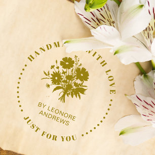 Handmade Business Blooms Wildblumen Bouquet Gummistempel