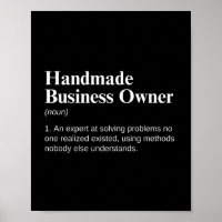 Handmade Business Owner Funny Work Definition