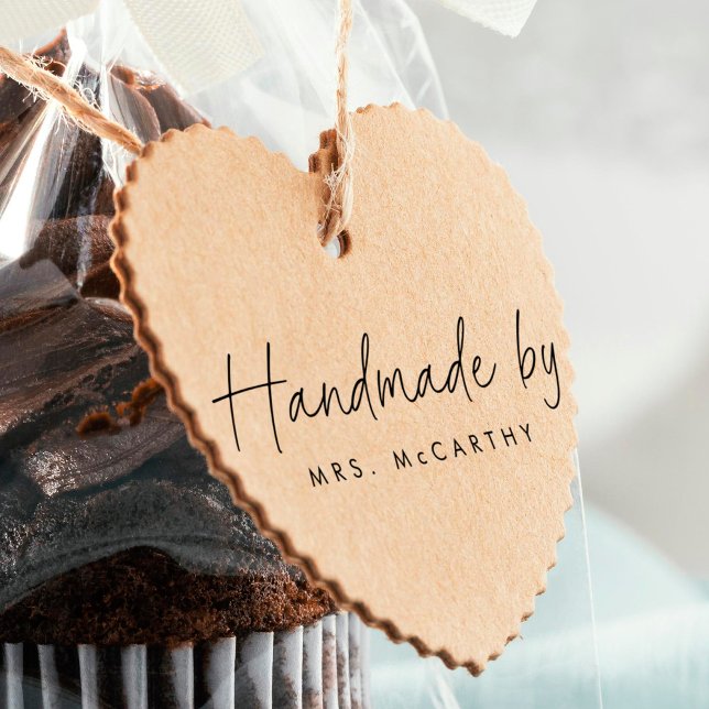 "Handmade by" Briefmarke aus Gummi - Lässige Hands Gummistempel (Von Creator hochgeladen)