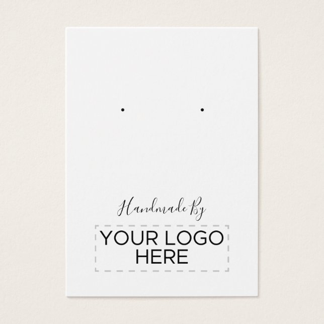 "Handmade by"-Logo-Werbekarte (Vorderseite)