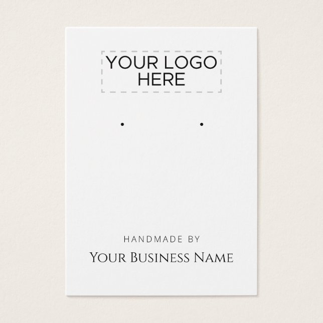 "Handmade by"-Logo-Werbekarte (Vorderseite)