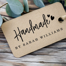 Handmade by name herzen moderne handgeschriebene S Gummistempel