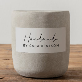 Handmade by Simple Modern Minimalistisch Script &  Permastempel