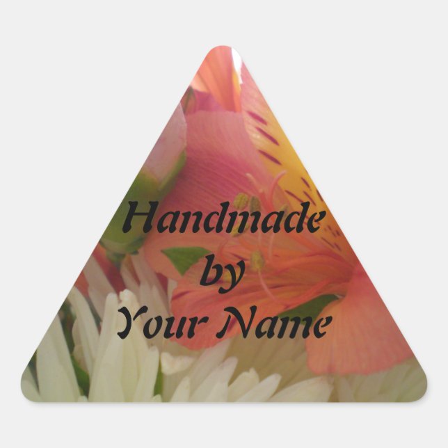 Handmade by Template Aufkleber (Vorderseite)