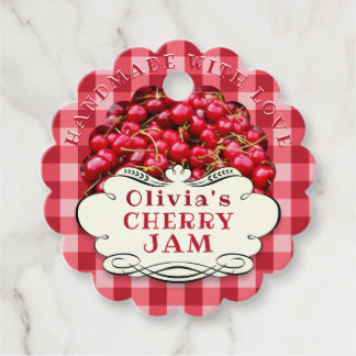 Handmade Cherry Jam Geschenkanhänger