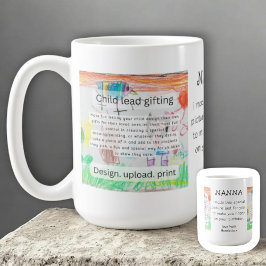 Handmade Child Drawing Colorful Creative Gifting Kaffeetasse