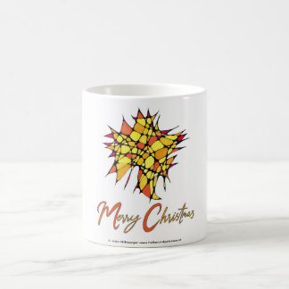 Handmade Christmas Cup with Star Graphic Kaffeetasse