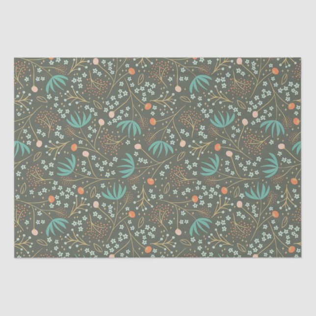 Handmade farbige Weihnachtsblume Seidenpapier (Vorderseite)